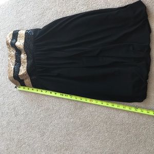 Jessica McClintock strapless sequin dress